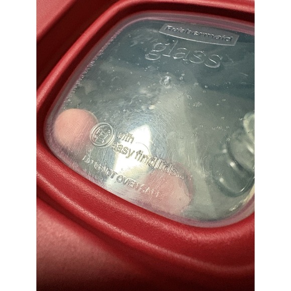 Replacement Rubbermaid Glass Container Lids 7N764 Excellent Condition 2 - Picture 3 of 5